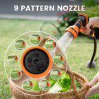 Giraffe Tools AW505/8 Retractable Garden Hose Reel 5/8" x 115+5 ft  Heavy Duty Wall Mounted Water Hose Reel Automatic Rewind  180 Deg Swivel Bracket  Slow Retraction  115ft  Dark Grey