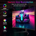 KTC 32 Inch 240Hz Curved Gaming Monitor  2K 1440P Computer PC Monitor with 1000R 1ms Frameless  Adaptive Sync 122% sRGB  HDMI  DisplayPort  Tilt Adjustable  H32S25E
