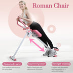 Ab Machine, Adjustable Ab Workout Equipment at Home Gym, Foldable Ab Trainer Machine for Core Strength Training with LCD Display
