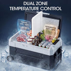 Manastin 12 Volt Refrigerator, 37QT Electric Cooler, Electric Cooler APP Control, Portable Freezer 12V/24V DC 100-240V AC, Car Fridge -4℉~68℉, 12V Cooler for Travel, Camping, Boat