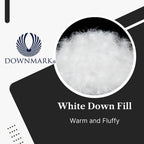 Royal Elite-Canadian Down Comforter Queen Size- Made in Canada White Down Duvet Insert with Corner Tabs- RDS Certified- Oeko Tex Cotton Shell