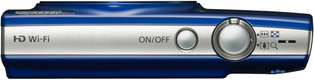 Canon PowerShot ELPH 190 Digital Camera Bundle (Blue) Compact Point and Shoot with WiFi Optical Zoom | Portable Design for Travel Sharing and Everyday Photography with Case and 64GB Card