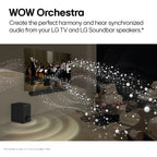 LG – 5.1.1-Channel S70TR Home Theater Soundbar with Wireless Subwoofer and Rear Speakers, Dolby Atmos, WOW Orchestra – Black