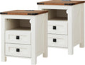 T4TREAM Farmhouse Nightstand