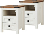 T4TREAM Farmhouse Nightstand