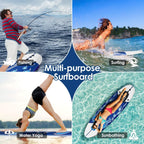 Giantex Surfboard, 6 Ft Stand Up Surfing Board w/ 3 Detachable Fins, Safety Leash, Non-Slip Lightweight Foam Surfboard for Kids, Teenager, Adults