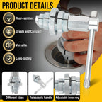 31405 Internal Wrench,Tub Drain Removal Tool,Compatible with 4-1/2" Internal Pipe Wrench for Model 342.Ideal for Securing or Removing Basins, Sink Strainers, Bathtubs,Silver