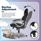 Serta Bryce Executive Office Chair - Ergonomic Computer DeskChair with Lumbar Technology - Adjustable Height - Memory Foam Body Pillows - 360° Swivel Rolling Base - Bonded Leather - Black