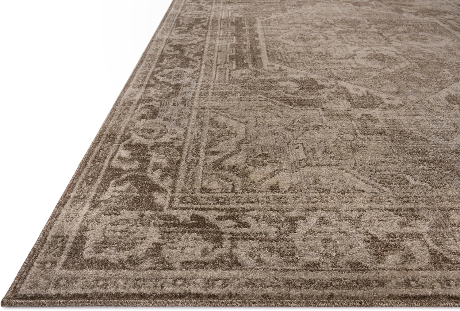 Loloi Magnolia Home by Joanna Gaines Mona Collection MOA-01 Cocoa/Stone 7'-6" x 10' Area Rug