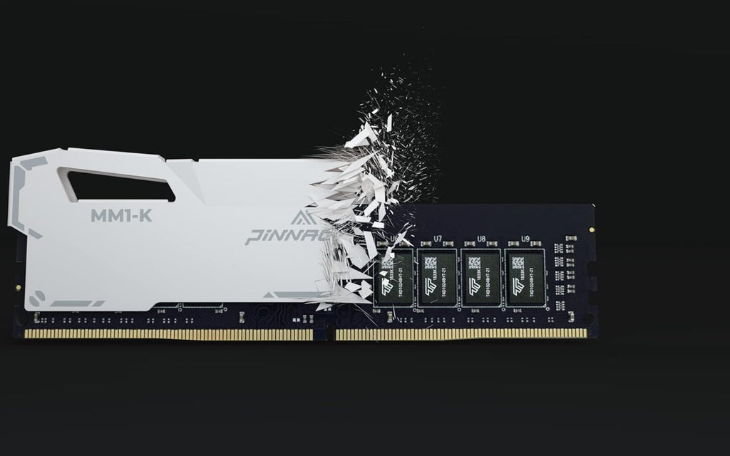 Timetec Pinnacle Konduit 16GB KIT(2x8GB) DDR4 3200MHz PC4-25600 CL16-18-18-38 XMP2.0 Overclocking 1.35V Compatible for AMD and Intel Desktop Gaming PC Memory Module RAM - White