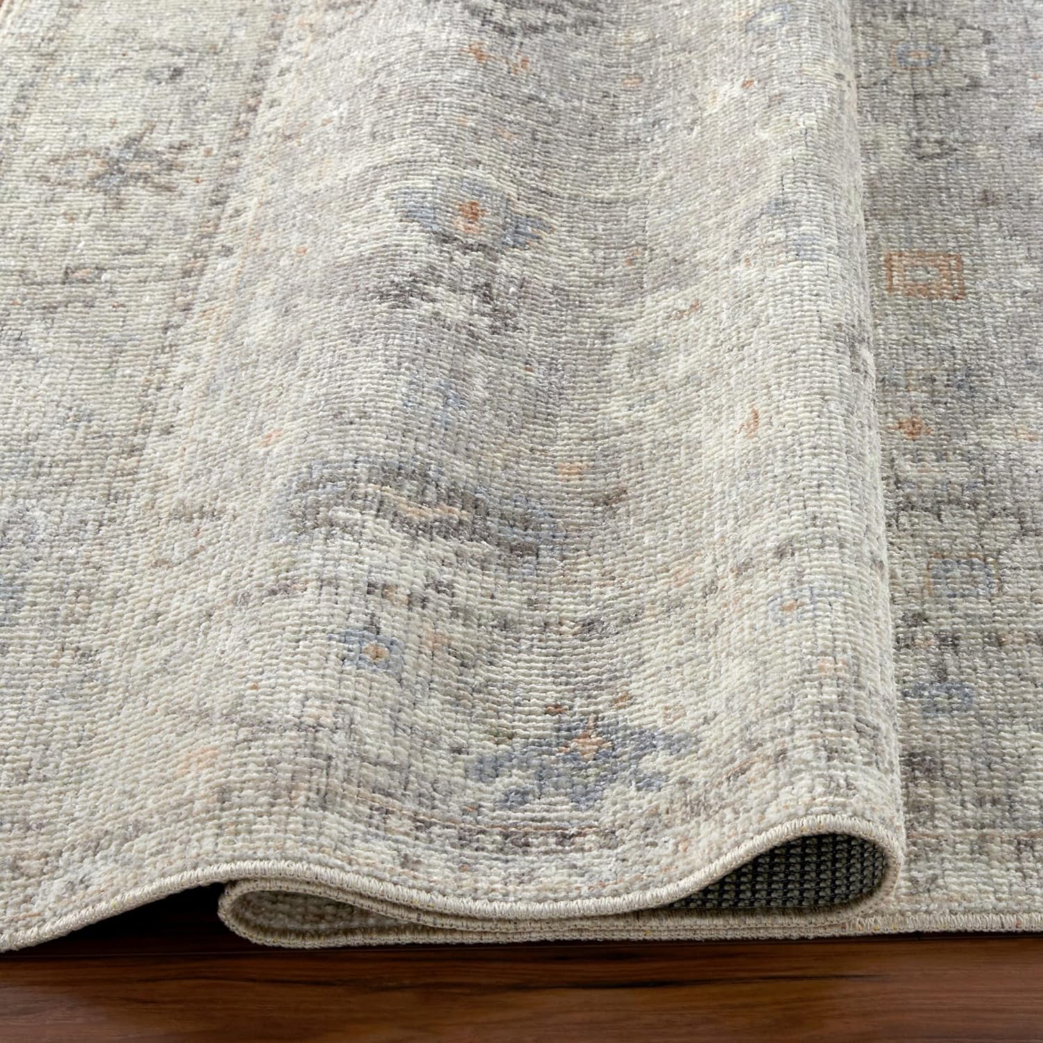 Livabliss x Becki Owens Davina Damask Area Rug , 7'10" x 10', Light Grey