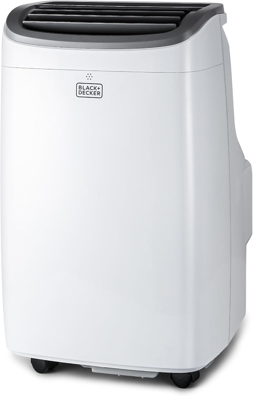 BLACK+DECKER Portable Air Conditioner, 9,000 BTU (5,300 BTU SACC) for Rooms up to 400 Sq. Ft., Portable AC with Follow Me Remote Control and Window Kit, BPACT08WT, White