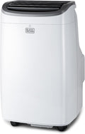 BLACK+DECKER Portable Air Conditioner, 9,000 BTU (5,300 BTU SACC) for Rooms up to 400 Sq. Ft., Portable AC with Follow Me Remote Control and Window Kit, BPACT08WT, White