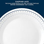 Corelle 18-Piece Dinnerware Set Service for 6, Lightweight Round Plates and Bowls Set, Vitrelle Triple Layer Glass, Chip Resistant, Microwave and Dishwasher Safe, Caspian