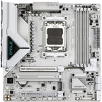 GIGABYTE B850M Eagle WIFI6E ICE AMD AM5 mATX Motherboard, Support AMD Ryzen 9000/8000/7000 Series, DDR5, 8+2+2 Power Phase, 2X M.2, PCIe 5.0, USB-C, WIFI6E, 2.5GbE LAN, EZ-Latch, 3-Year Warranty
