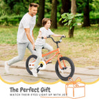 bicystar Kids Bike with Training Wheels, BMX Bicycle with Pedals for 2-4 Year Old Boys Girls, Birthday Gift