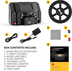 KODAK REELS 8mm & Super 8 Films Digitizer Converter with Big 5” Screen  Scanner Converts Film Frame by Frame to Digital MP4 Files for Viewing  Sharing & Saving on SD Card for 3” 4” 5” 7” and 9” Reels