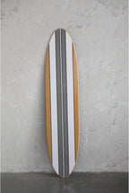 Creative Co-Op65.5 Inches Reclaimed Wood Striped Surfboard Wall Décor, Multicolor