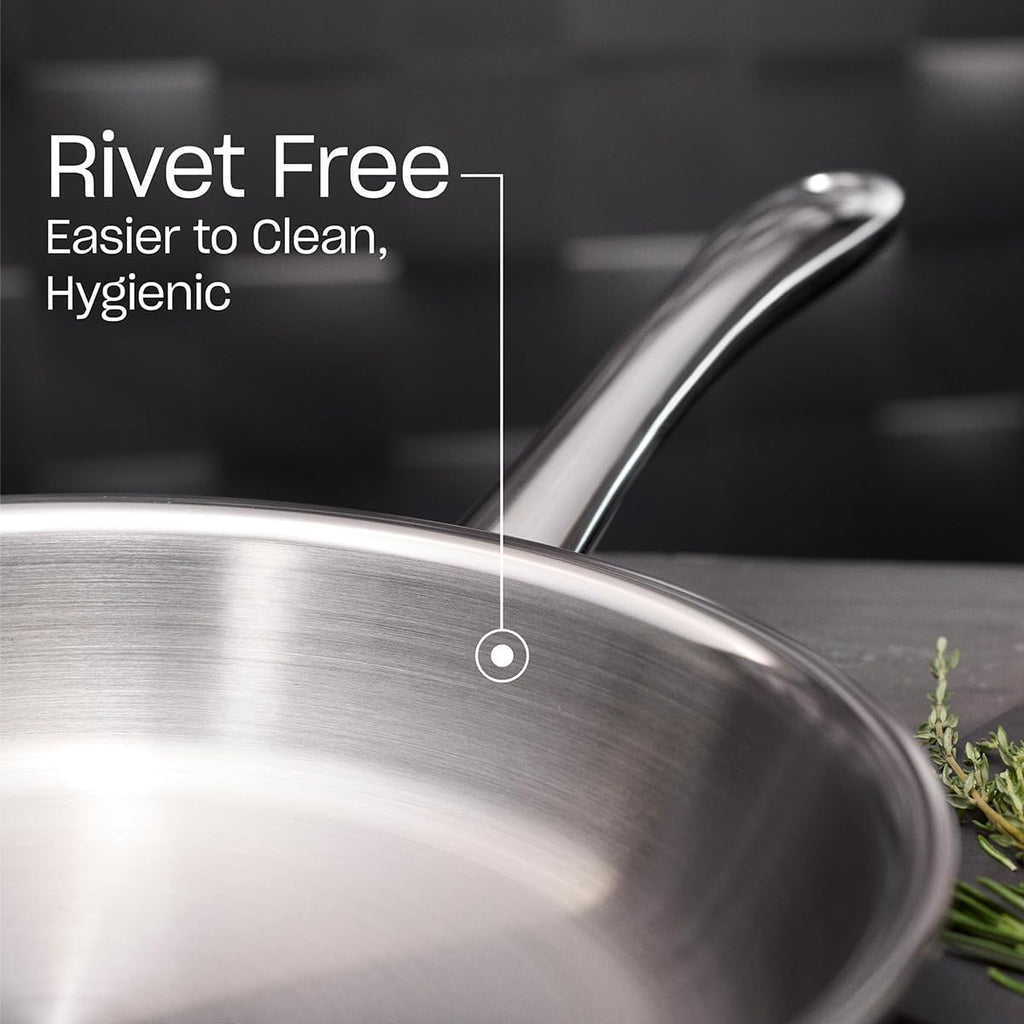 Fissler M5 Pro-Ply 5-ply Stainless Steel Frying Pan, 12.6 Inch
