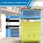 4-Drawer Tool Box with Lock&Keys,Portable Tool Box with Multifunctional Countertop,with Drawer Liner&Connecting Holes, Stacking with Same-Series 5&7-Drawer Tool Chests to Combine a Larger One