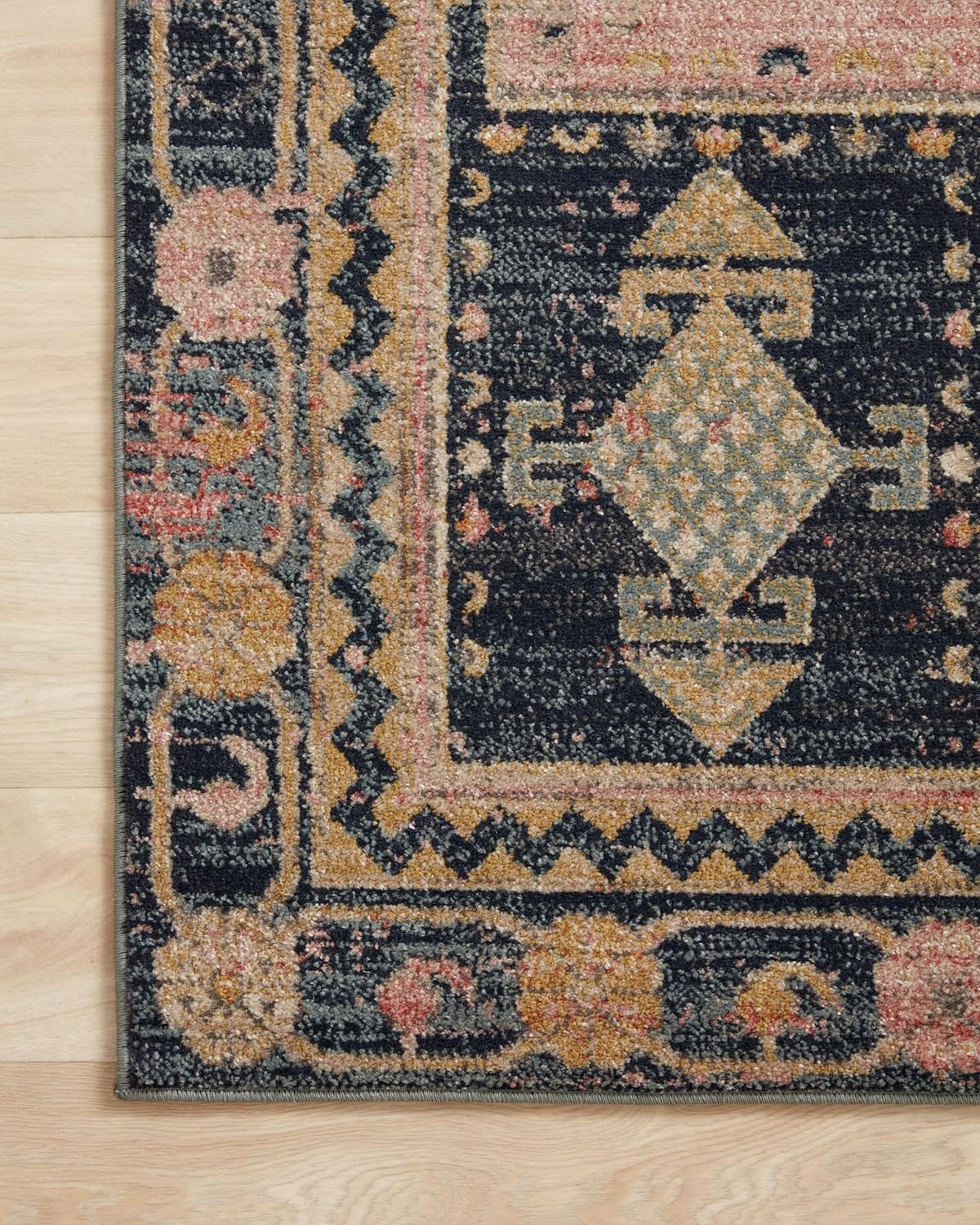 Loloi Jocelyn Collection JOC-06 Rose/Rose 7'-10" x 10' .38" Thick Area Rug