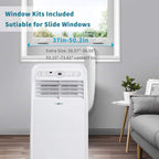 Uhome Portable Air Conditioner, 8000 BTU Compact AC Unit with Cooling, Dehumidifier, Fan, Remote Control and Window Mount Kit Included, White
