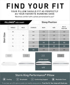 Bedgear Storm Performance Pillow 2.0 – Cooling Bed Pillow for Hot Sleepers, Medium Firm Support for All Sleep Positions – Dual-Sided Comfort, Breathable Air-X Mesh, Washable Ver-Tex Cover, 20” x 36”