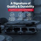 Swissmar Geneva Raclette Grill with Reversible Cast Aluminum Grill Top - Perfect for outdoor & Indoor Electric Raclette Grill & Griller - Barbeque Bonding - 8-Person