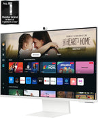 SAMSUNG 32-Inch M8 (M80D) Series 4K UHD Smart Monitor with Streaming TV  Speakers  HDR10+  AI Upscaling  USB-C  Ergonomic Stand  SlimFit Camera  Gaming Hub  LS32DM801UNXZA  2024
