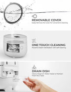 CUCKOO Micom Rice Cooker 6-Cup Uncooked / 12-Cup Cooked with Nonstick Inner Pot, Versatile Rice Maker with 9 Menu Options, Fuzzy Logic Technology, Auto Clean, Quick Rice Mode, White (CR-0675FW)