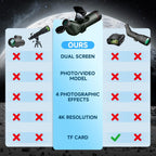 Smart Telescope  Professional Refractor Auto-focus Portable Digital Electronic Telescopes with 4K Astrophotography Camera  Internal And Externat Dual Screens Spotter for Adults and Beginners Astronomy