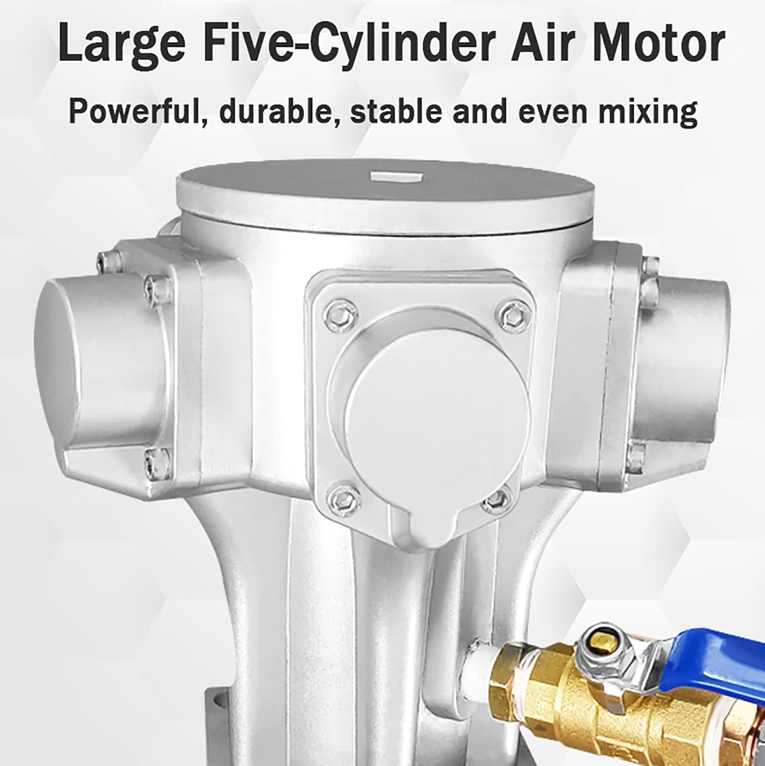 IBC Air Agitator, 265 Gallon Pneumatic Paint Mixer, Folding Propeller, Bracket Mixer, Paint Stirring Machine Mix Tool, Special for IBC Ton Barrels