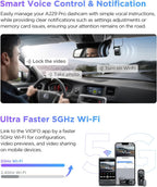 VIOFO A229 Pro 3 Channel 4K HDR Dash Cam  Dual STARVIS 2 Sensors IMX678 & IMX675  4K+2K+1080P Front Inside and Rear Triple Car Camera  5GHz WiFi GPS  Voice Control  24H Parking Mode