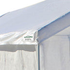 Caravan Canopy Tent Sidewalls for Domain Carport with Straps, Ideal for Garage Storage, Inflatable Garage Covering, White (Sidewalls Only)