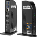 Plugable 13-in-1 USB C Docking Station 4K Triple Monitor with 100W Power Delivery | USB C Dock for Windows  Mac  ChromeOS  Thunderbolt | Driver Required | 3X HDMI and 3X DisplayPort (UD-ULTC4K)