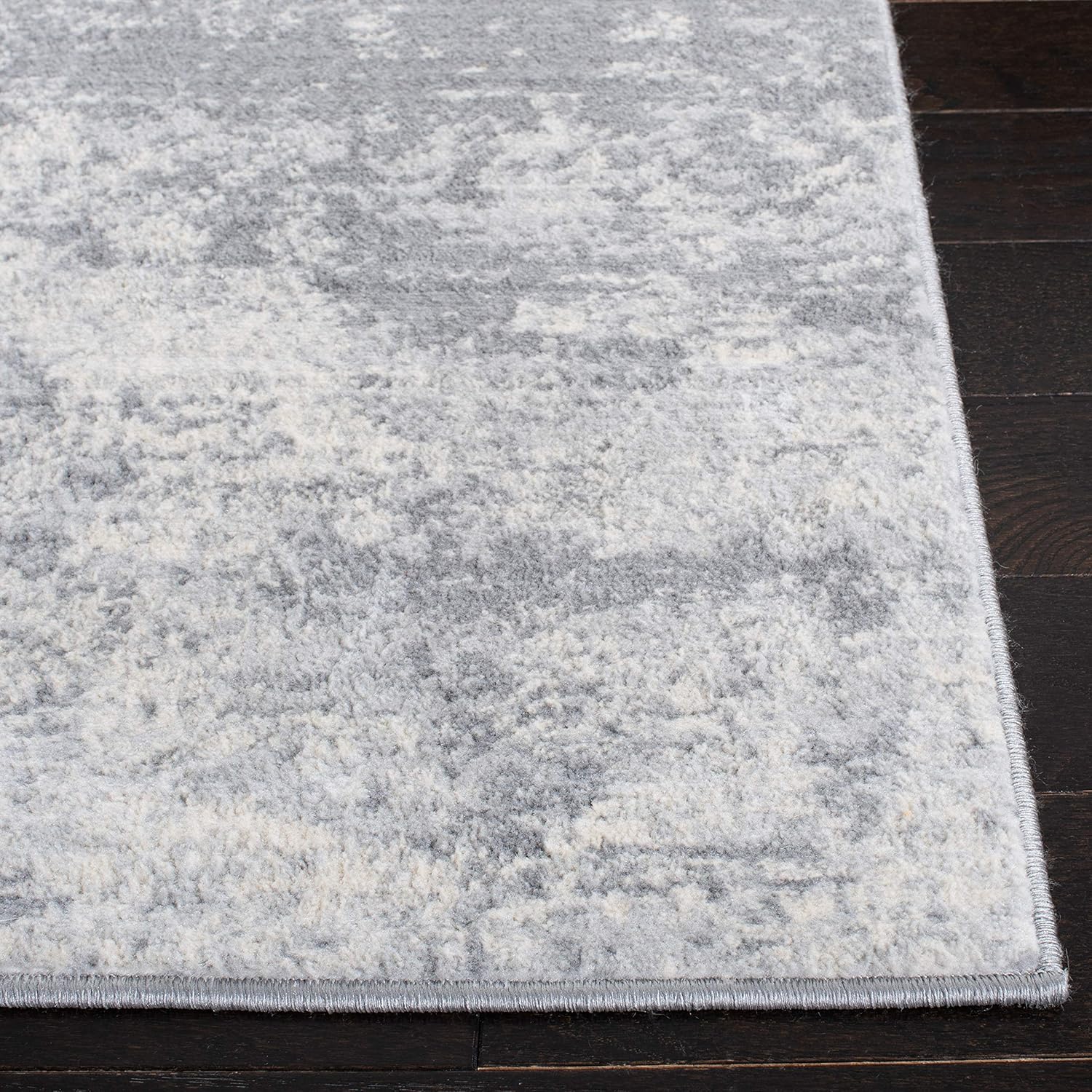 SAFAVIEH Brentwood Collection Area Rug - 10' x 13', Grey & Ivory, Modern Abstract Design, Non-Shedding & Easy Care, Ideal for High Traffic Areas in Living Room, Bedroom (BNT822H)