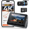 70mai 4K Dash Cam Front and Rear  Built in Wi-Fi 6 & GPS Car Camera  Super Night Vision  ADAS  3'' IPS Screen  24H Parking Mode  Time-Lapse  Loop Recording  with 128GB Card (A800SE)