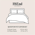 HiEnd Accents Verona Matelassé 3 Piece Queen Duvet Cover Set, Vintage White Cotton Medallion Pattern Bedding Set, Classic Chic Casual Farmhouse Bed Set, 1 Comforter Cover and 2 Pillow Shams