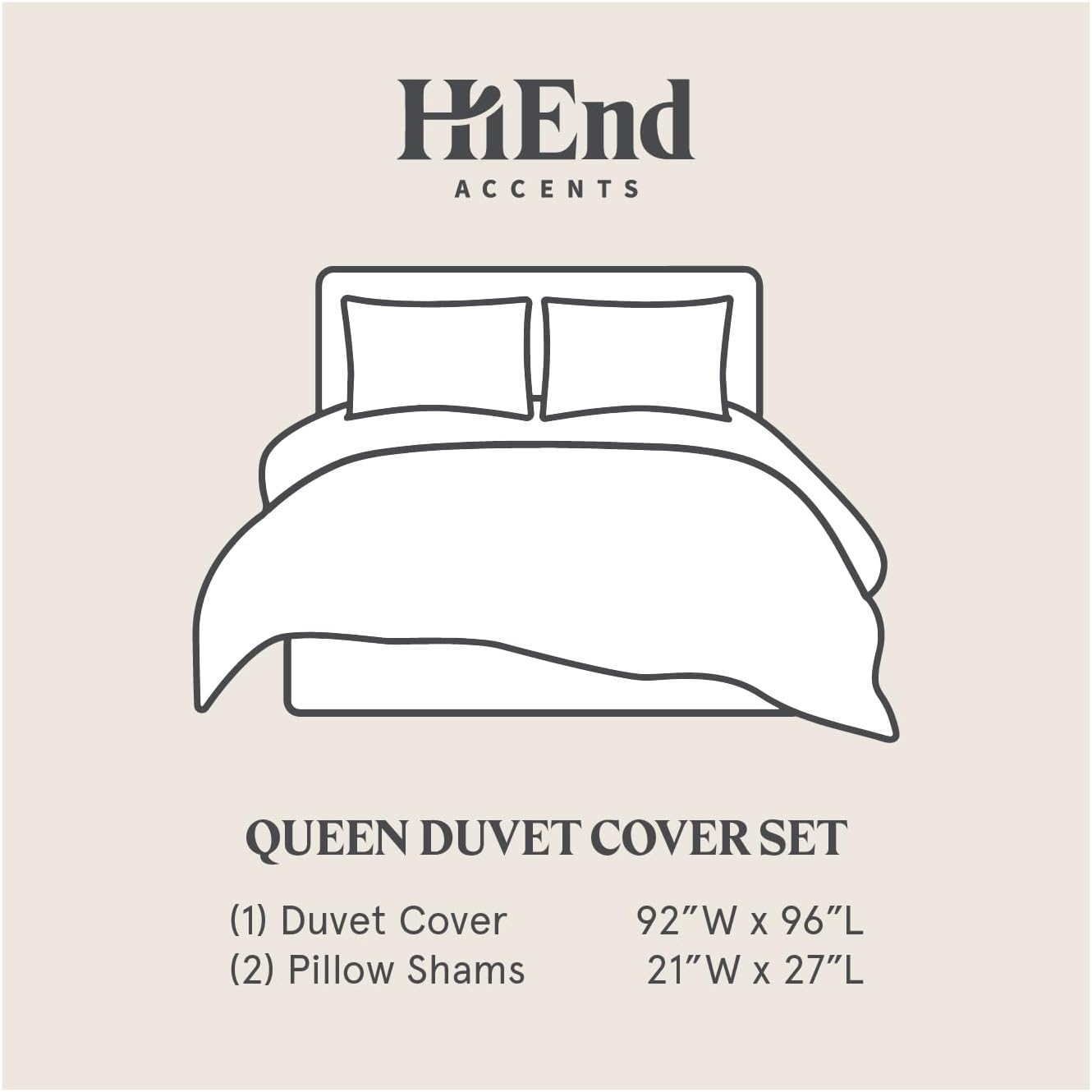 HiEnd Accents Verona Matelassé 3 Piece Queen Duvet Cover Set, Vintage White Cotton Medallion Pattern Bedding Set, Classic Chic Casual Farmhouse Bed Set, 1 Comforter Cover and 2 Pillow Shams