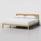 LIFEMENT King Classic Wood Platform Bed Frame, Headboard, Essential, Noise Free, Under Bed Storage, No Box Spring Needed, Easy Assembly