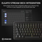 Corsair Vanguard 96 Wired Mechanical Gaming Keyboard – 96% Layout, MLX Fusion Tactile Switches, 8000Hz Polling, LCD Display, Virtual Stream Deck, G-Keys, SOCD Flashtap, QWERTY US – Black