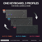 Keychron K2 HE Rapid Trigger Wireless Custom Keyboard with Hall Effect Gateron Double-Rail Magnetic Switch, QMK 2.4 GHz Bluetooth 5.2 RGB Compatible with Mac Windows Linux (Aluminum + Wood)