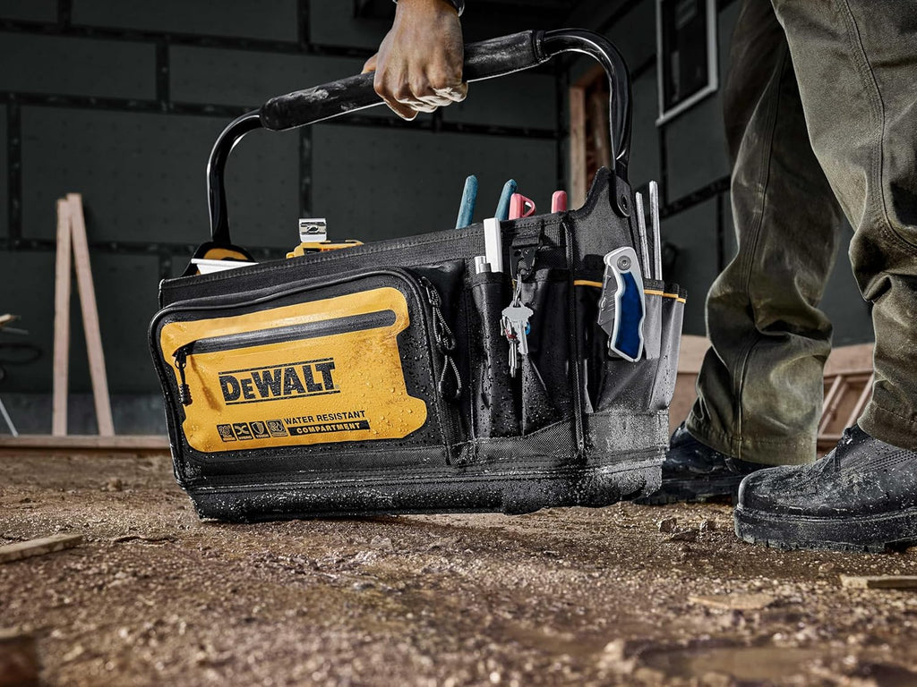 DEWALT Tool Tote, Open Top Tool Bag, 20" x 10" (DWST560106)