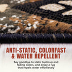 YHSF South West Native American Area Rug C318 - Easy Clean, Thick, Soft, Durable Native Tribal American Indian Inspired Rug for Bedroom/Living Room and More - Sage Green, 8 Feet x 10 Feet
