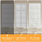 BERISSA 70% Blackout Roman Shades for Windows Cordless,Pull Down Jacquard Fabric Roman Blinds,Privacy Window Shades for Door Windows,Bedroom,Office,Easy to Install,Gray,69" W x 78" H