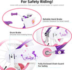 JOYSTAR Fairy Girls Bike for Toddlers and Kids Ages 2-8 Years Old, 12 14 16 18 Inch Kids Bike with Training Wheels, Handbrake and Basket, Toddler Girl Bike, Children Bicycle