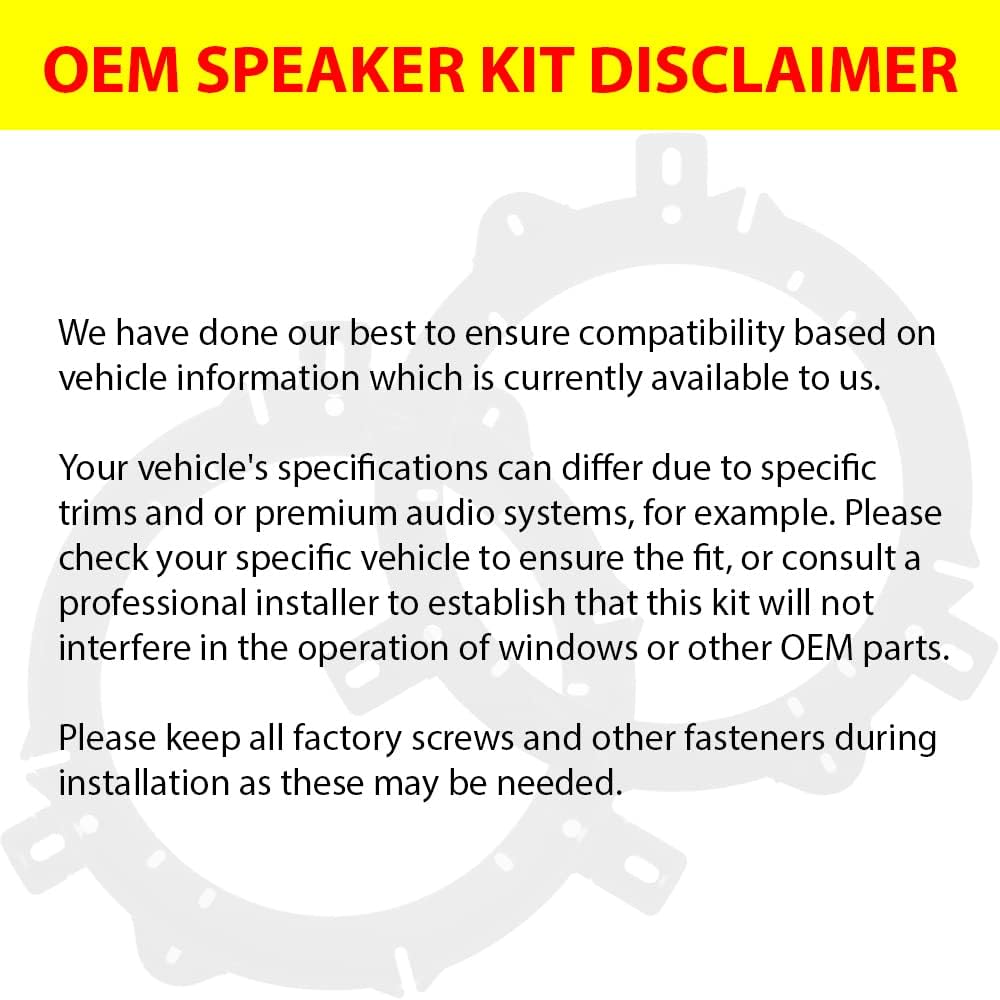 KICKER Speakers 6.5 & 6X9 inch for Ford F-150 2015-2024 Upgrade Kit - 2 Pairs of DS Series with Adapters and Harness  Car Audio Front & Rear Door Speaker DSC650  43DSC6504 & DSC6930  43DSC69304