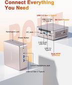 GEEKOM A5 Mini PC 2026 with AMD Ryzen 7 5825U  16GB DDR4(Not LPDDR)  512GB NVMe SSD  2.5" SATA HDD  Radeon Vega 8 Graphics  Windows 11 Pro  8K Quad Display  Dual HDMI  6XUSB  SD 4.0 Slot