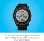 Garmin Enduro™ 3 – 51 mm  Solar  Sapphire  Ultraperformance GPS Smartwatch  Extreme Battery Life  Detailed Mapping  Built-in LED Flashlight  Carbon Gray DLC Titanium with Black UltraFit Nylon Strap