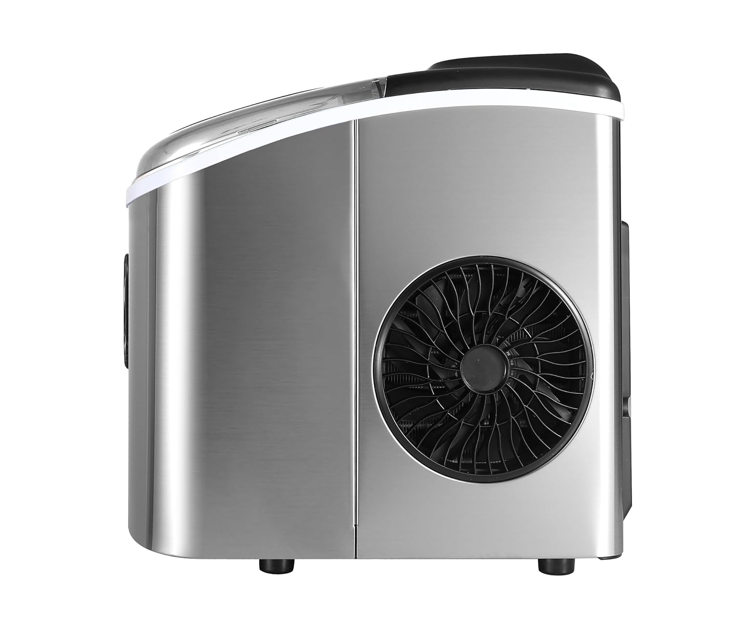 Frigidaire EFIC103-AMZ-SC Counter Top Maker with Over-Sized Ice Bucket, Stainless Steel, Self Cleaning Function, Heavy Duty, Stainless